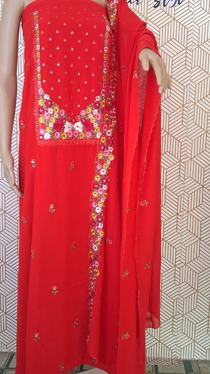 georgette with embroidery 3